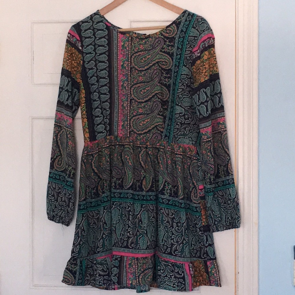 Bright Paisley Boho Dress